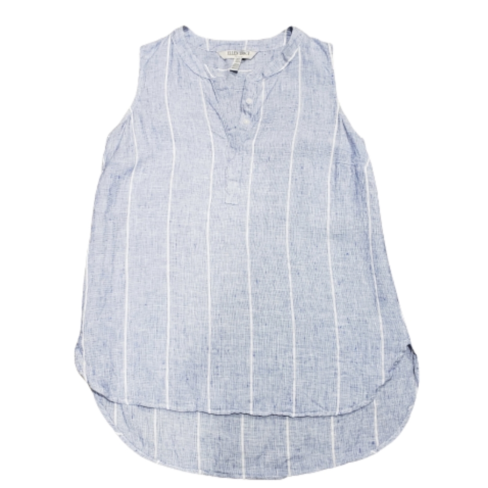 Ellen Tracy Linen Sleeveless Tunic